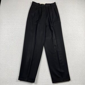 Alan Austin Beverly Hills Pants Womens Sz 44 Made in Italy Work Trousers‎ Black